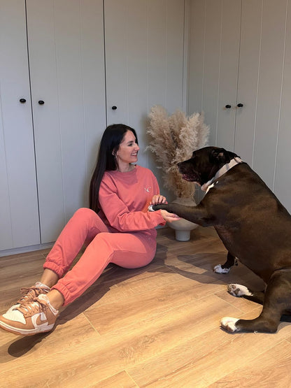 2 delige comfy set koraal